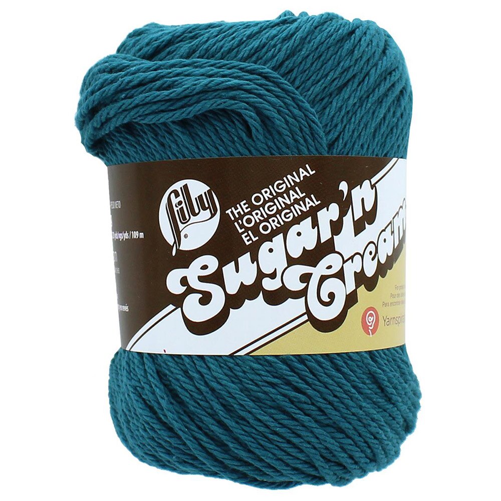 Twine/Thread/Cord, Cotton, Art & School, Spinrite, Sugar'n Cream, 100% Cotton, 4 ply, Yarn, 581216, Teal